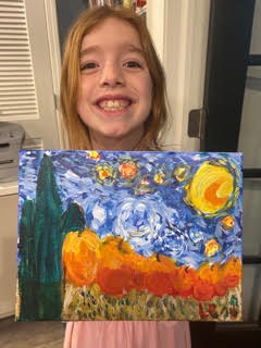 Student artwork from an Atelier lesson